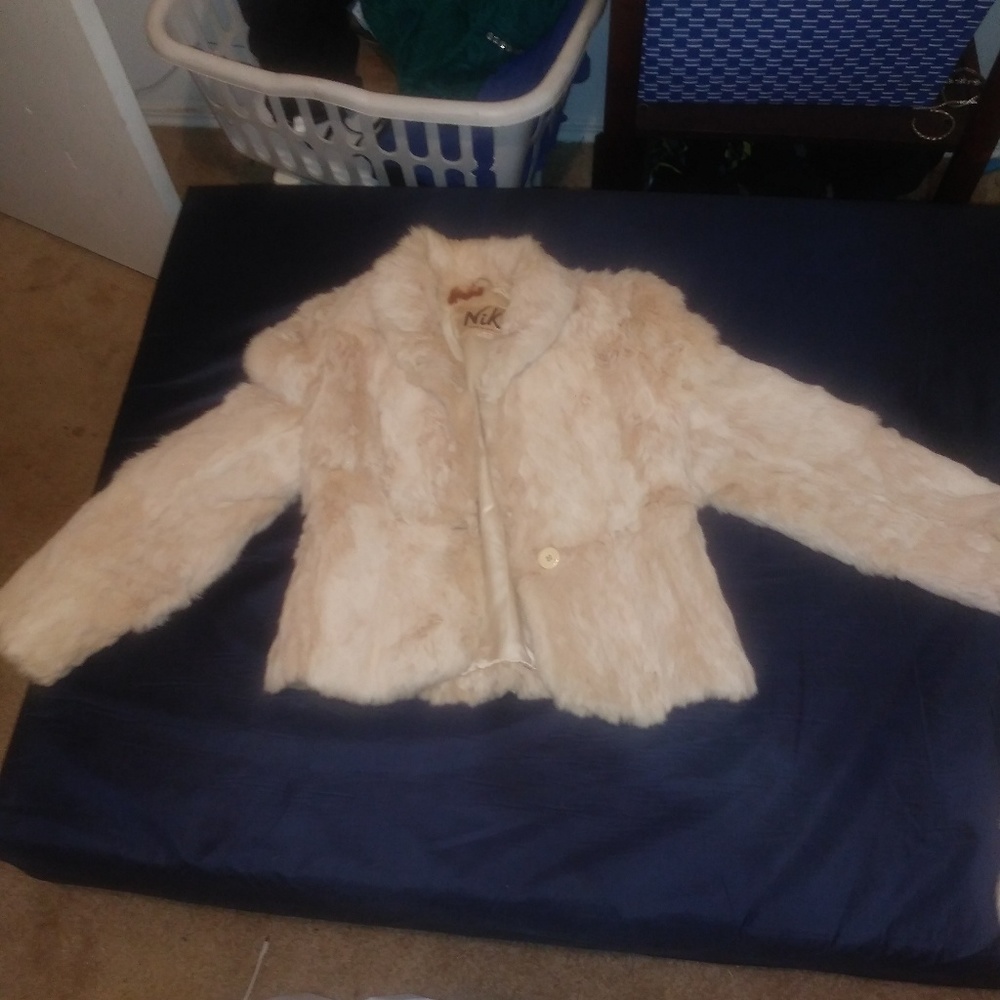 Size Medium rabbit fur coat